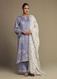 3 Pc Viscose Embroidered Suit - Itvse-213992 Discount