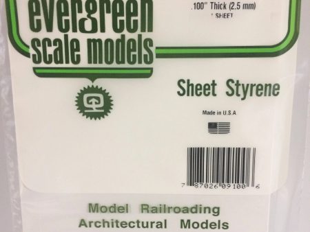 Evergreen 9100 Plain .100  Thick (2,5 mm) 1 Sheet Cheap