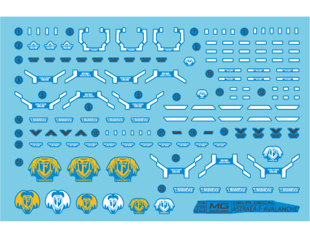 Delpi Decal - MG ASTREA TYPE-F AVALANCHE WATER DECAL (Normal) Hot on Sale