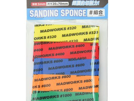 Madworks - Sanding Sponge, 3mm Combo Pack (320, 400, 600, 800, 1000) Online Hot Sale