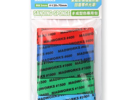 Madworks - Sanding Sponge, 3mm Combo Pack (400, 600, 1000, 1500, 3000) on Sale