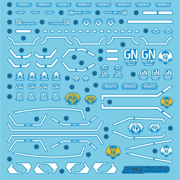 Delpi Decal MG Astrea Type-F Full Weapon (Normal) on Sale