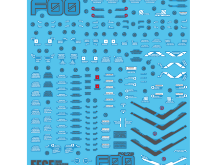 Delpi Decal - 1 48 RX-78F00 [Bust Model] Water Decal (2 Types) Online now