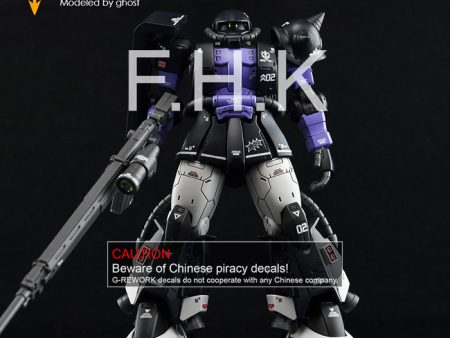 G-Rework HG MS-06R-1A Zaku II Black Try Stars For Cheap