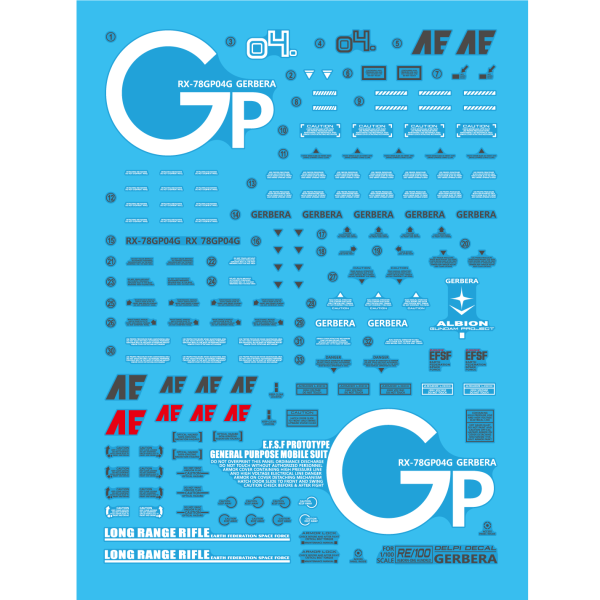 Delpi Decal - RE 100 GP04G Gerbera Water Decal For Sale