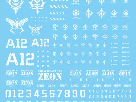 G-REWORK - Custom Decal - 1 100 & 1 144 Chipping Decal Zeon 01 (2 Colors) Sale