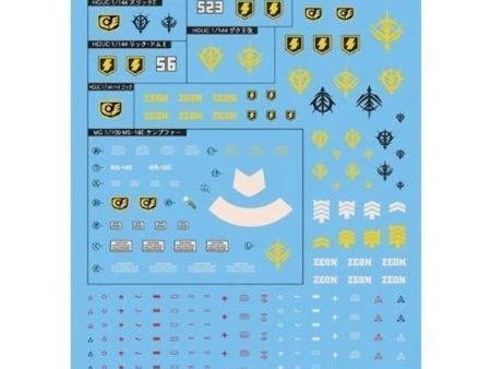 Gundam Decal #54 HGUC 0800 Series Zeon Discount