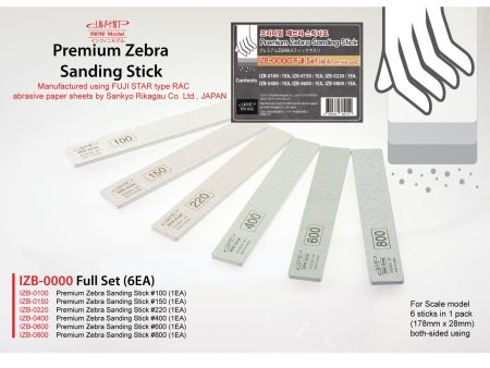 Infini - Premium Zebra Sanding Stick (Sankyo), Full Set Online Hot Sale