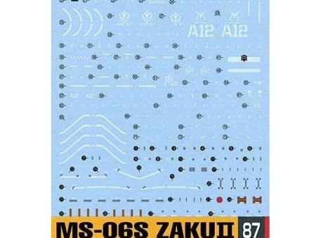 Gundam Decal #87 RG MS-06S Zaku II Discount